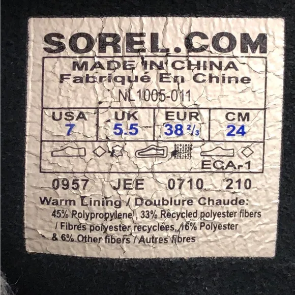 Sorel Caribou Waterproof Winter Snow Boots 7
