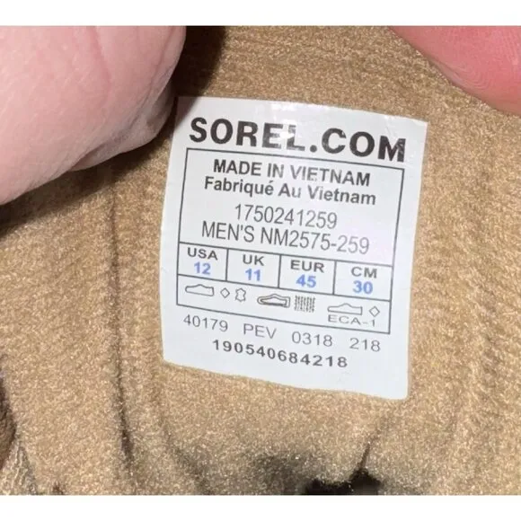 Sorel Cheyanne II Mens Leather Lined Waterproof Outdoor Rain Boots Size 12 Brown