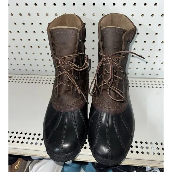 Sorel Cheyanne II Mens Leather Lined Waterproof Outdoor Rain Boots Size 12 Brown