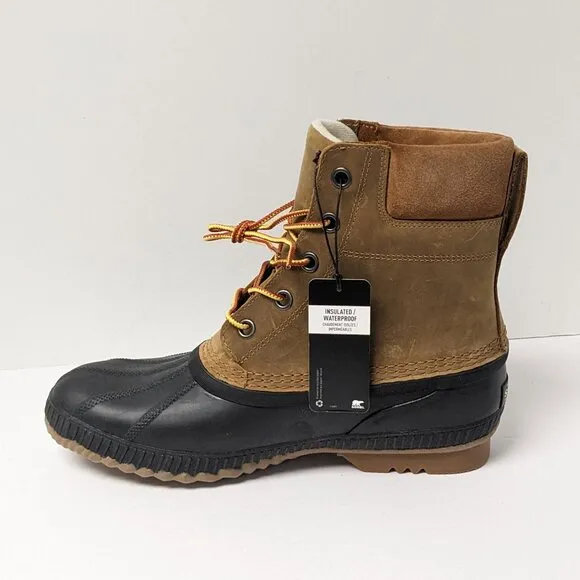 Sorel Cheyanne II Waterproof Winter Boots, Tan Leather, Men's 11.5 M