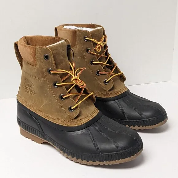 Sorel Cheyanne II Waterproof Winter Boots, Tan Leather, Men's 11.5 M
