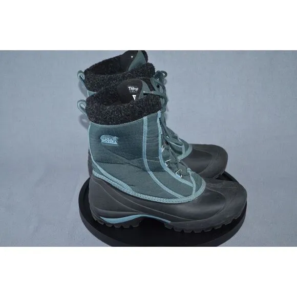 SOREL Cumberland Women Size 10 NL1436-016 Green Snow Boots Insulated Waterproof