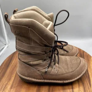 Sorel Kaya Boots Women Size 7 Fleece Insulated Taupe Snow Winter Mocs NL1439-255