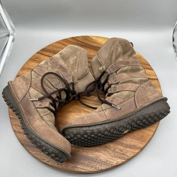 Sorel Kaya Boots Women Size 7 Fleece Insulated Taupe Snow Winter Mocs NL1439-255