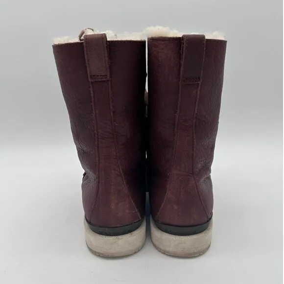 Sorel Men Kezar Waterproof Sheepskin Fully Lined WP boots. Sz 11 RT$243.