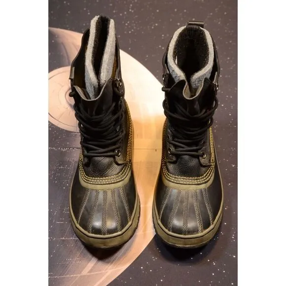 Sorel Mens 1964 Premium T‎ Cvs Boots NM 1560-011 Black Gray Size 9.5 US
