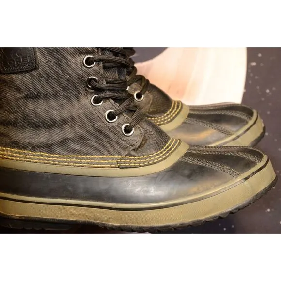 Sorel Mens 1964 Premium T‎ Cvs Boots NM 1560-011 Black Gray Size 9.5 US