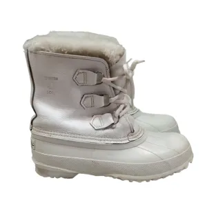 Sorel Women Manitou Hand Crafted Duck Insulated Lined Boots Saltwater sz 6