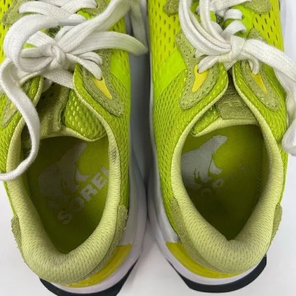 Sorel Green White Kinetic Rnegd Lace Lifestyle Sneaker Shoes Size 8