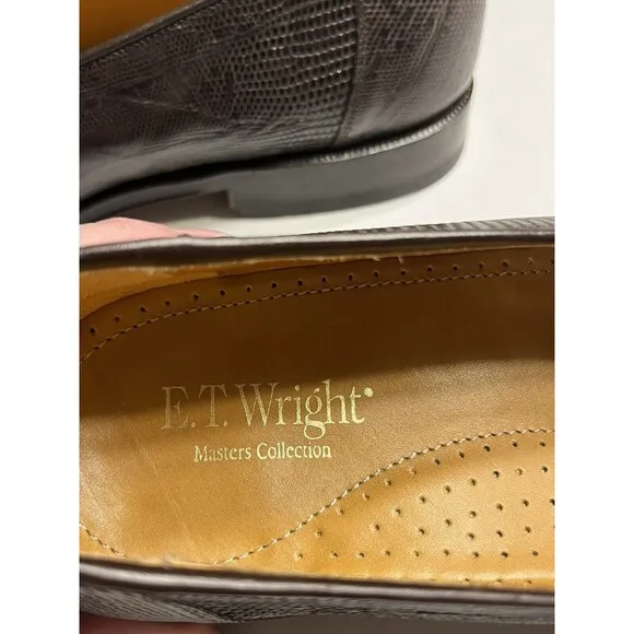 Spain Genuine Lizard Wingtip Kiltie Tassel Loafers Shoes Men’s 7.5 D - ET Wright