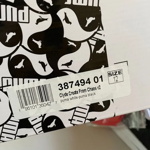 Special Edition Jeff Staple x PUMA Clyde Create From CHAOS. Men's US Size 12