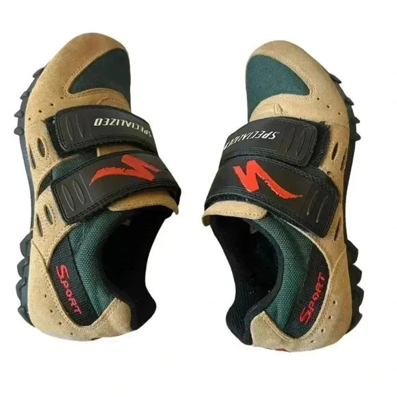 Specialized Sport Mountain Bike MTB Suede Cycling Shoes 610-1238 Size 39/ US 8