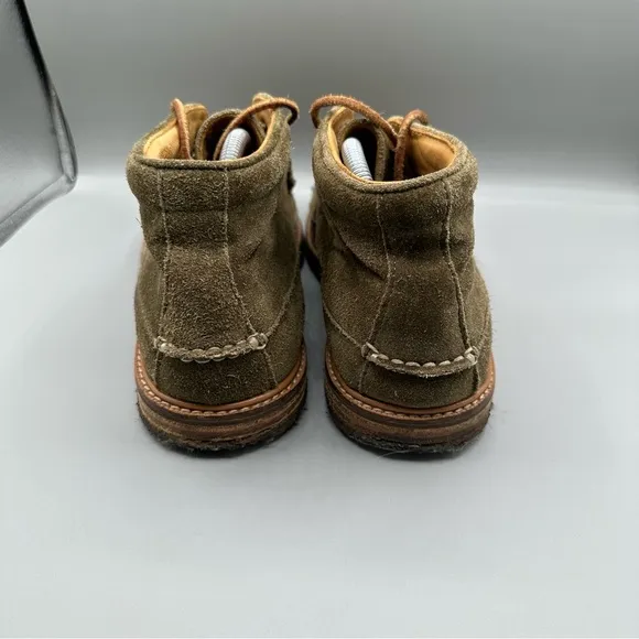 Sperry Top Sider Gold Cup Suede Green Moccasin Chukka Boots Men's Size 9