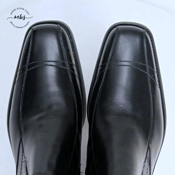 Stacy Adams Leather Moc Toe Chelsea Boots Black Men 10