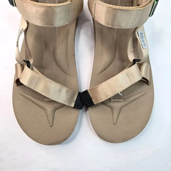 Suicoke Flat Dad Sandals Womens 12 Tan Open Toe Casual Walking Comofort Utility