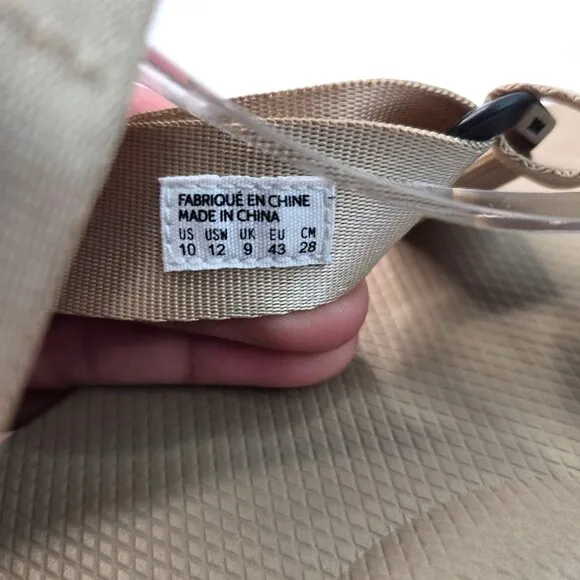 Suicoke Flat Dad Sandals Womens 12 Tan Open Toe Casual Walking Comofort Utility