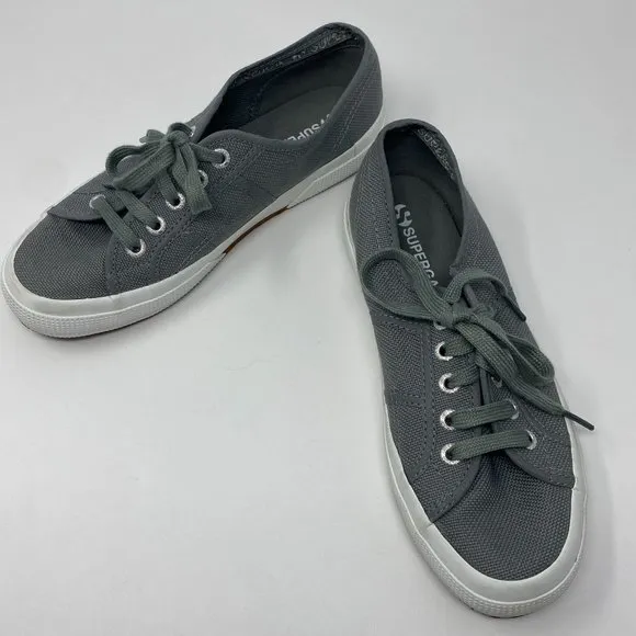 Superga Womens 2750 Cotu Classic S000010-M38 Gray Sneaker Shoes Size 6.5/37