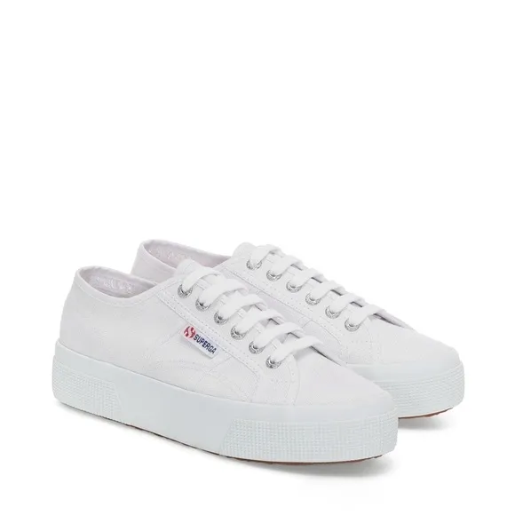 Superga Women's White Canvas Sneakers