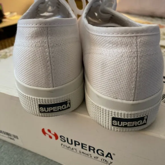 Superga Women's White Canvas Sneakers