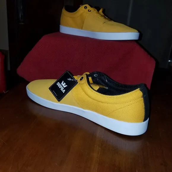 Supra low top sz 13 nwt yellow and black