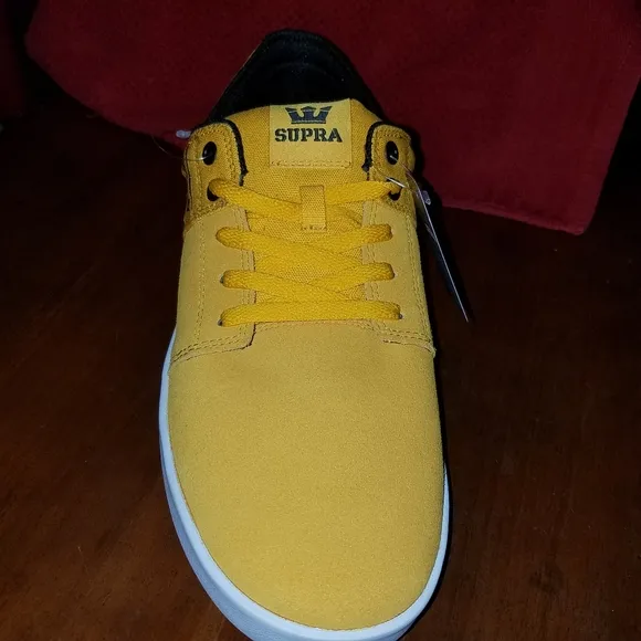 Supra low top sz 13 nwt yellow and black