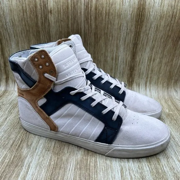 Supra Skytop Muska 001 Men's Size 11.5 Suede Skateboard Sneakers High Top Shoes
