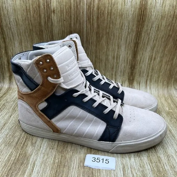 Supra Skytop Muska 001 Men's Size 11.5 Suede Skateboard Sneakers High Top Shoes
