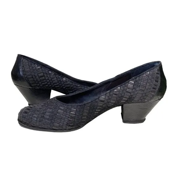 Susan Bennis/Warren Edwards black 5060 viv style shoes women size 9