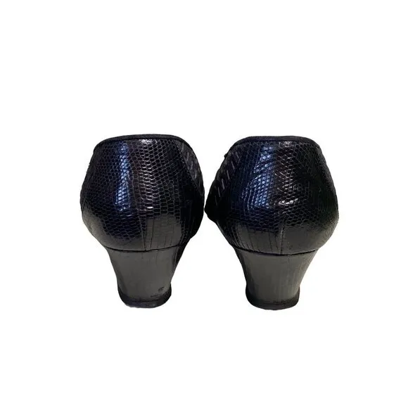 Susan Bennis/Warren Edwards black 5060 viv style shoes women size 9