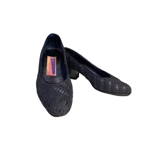 Susan Bennis/Warren Edwards black 5060 viv style shoes women size 9