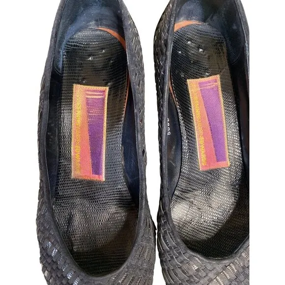 Susan Bennis/Warren Edwards black 5060 viv style shoes women size 9