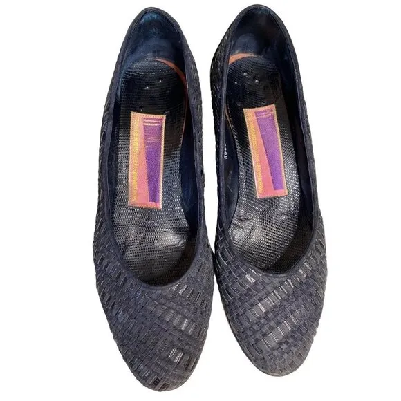 Susan Bennis/Warren Edwards black 5060 viv style shoes women size 9