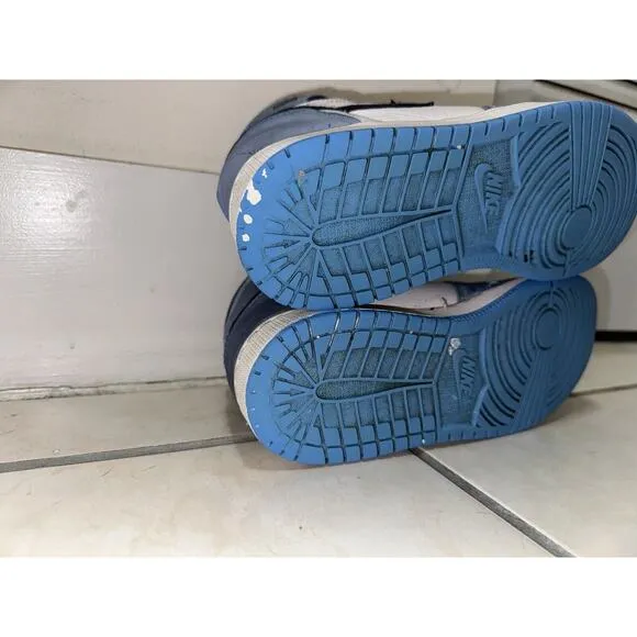 Sz 6 Y Nike Jordan 1 Retro High OG University Blue GS 6Y 575441 134 No Soles Dmg