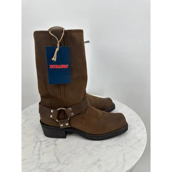 Temporary Price Drop! NIB Durango DB594 Brown Leather Motorcycle Boots Men’s 8.5