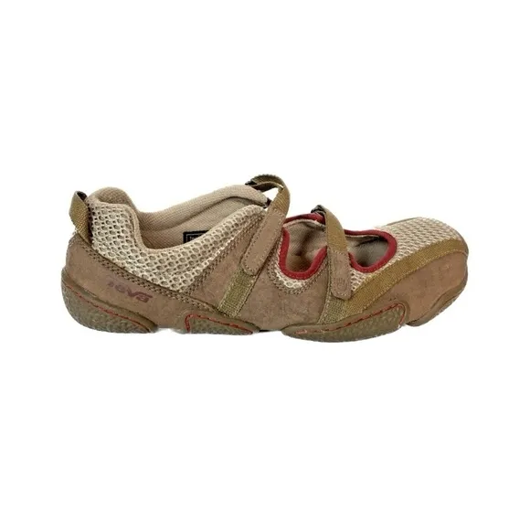 Teva Dristi Mary Jane Closed Toe Walking Sandal Brown