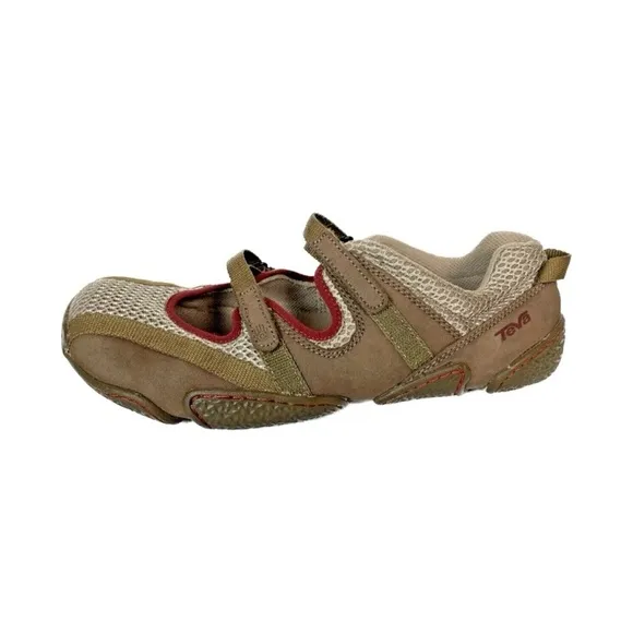 Teva Dristi Mary Jane Closed Toe Walking Sandal Brown