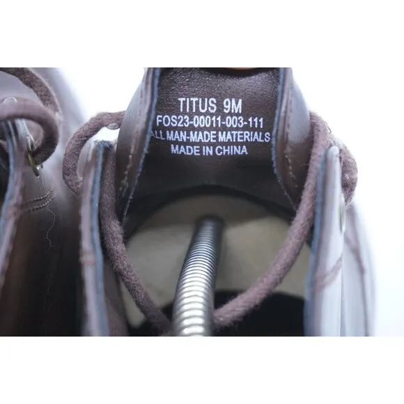 The Frye &amp; Co. Titus Chukka Boots Brown Lace Up Leather Men Size 9 M