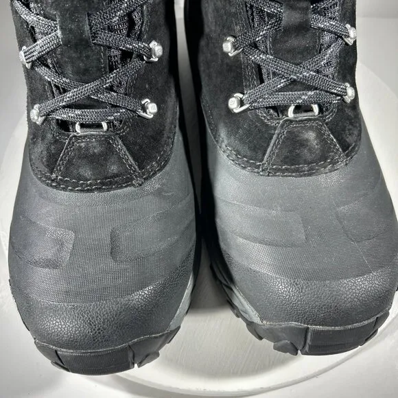The North Face Mens Size 12 Boots Waterproof Black Insulated Suede - WORN ONCE