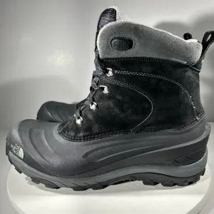 The North Face Mens Size 12 Boots Waterproof Black Insulated Suede - WORN ONCE