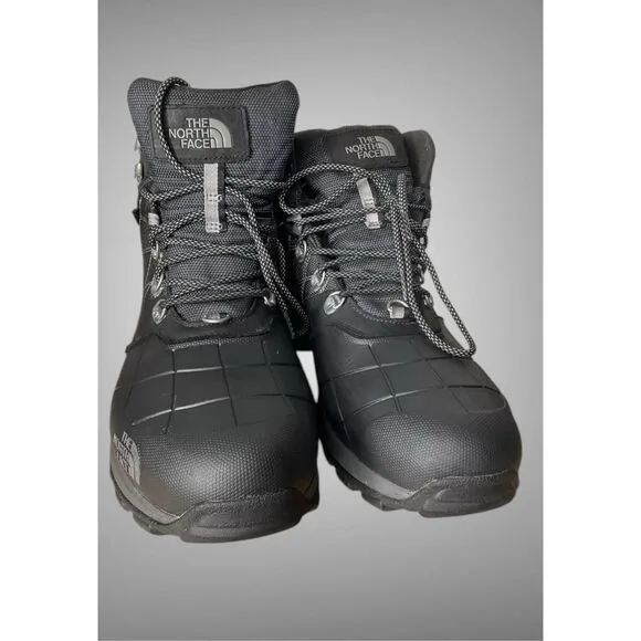 THE NORTH FACE Men's size 14 Snow Boots Insulated Waterproof Winter Boots Black