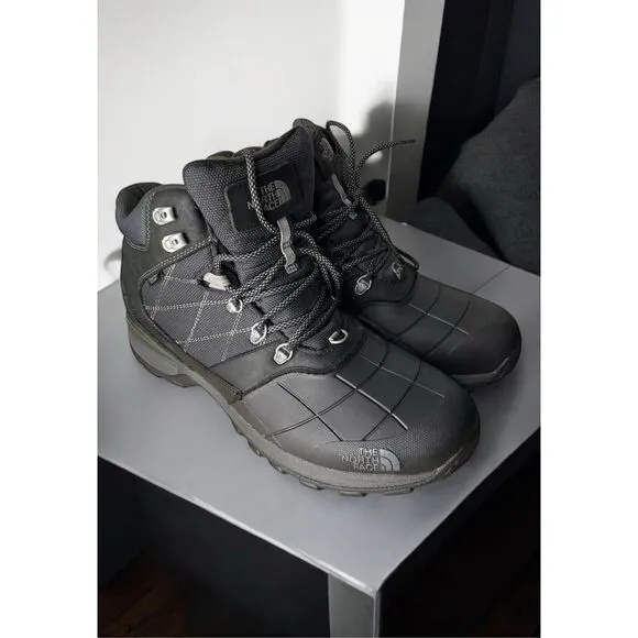 THE NORTH FACE Men's size 14 Snow Boots Insulated Waterproof Winter Boots Black