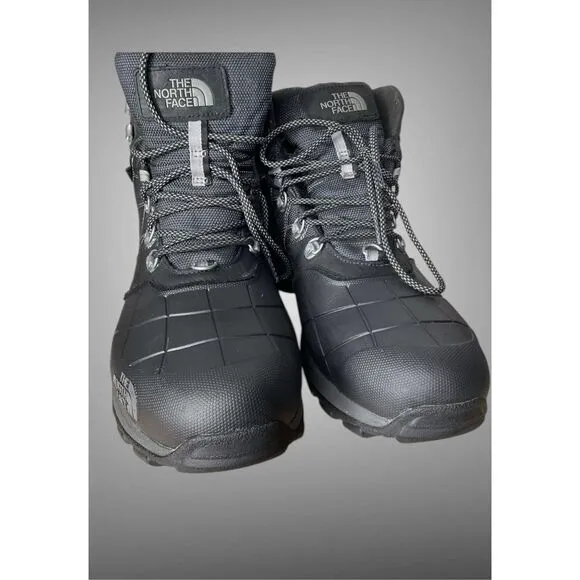 THE NORTH FACE Men's size 14 Snow Boots Insulated Waterproof Winter Boots Black