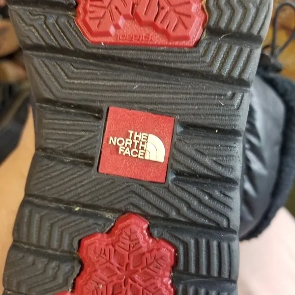 The North Face Nuptse black goose down insulated quilted winter boots