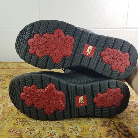The North Face Nuptse black goose down insulated quilted winter boots