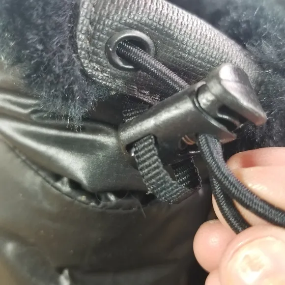 The North Face Nuptse black goose down insulated quilted winter boots