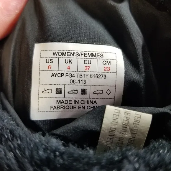 The North Face Nuptse black goose down insulated quilted winter boots