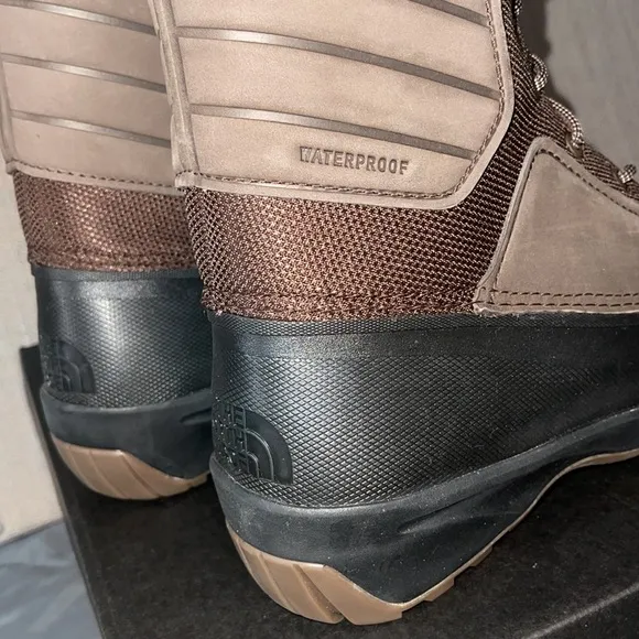 THE NORTH FACE Shellista IV Mid Waterproof Insulated Boot Leather Fur Trim Sz 11