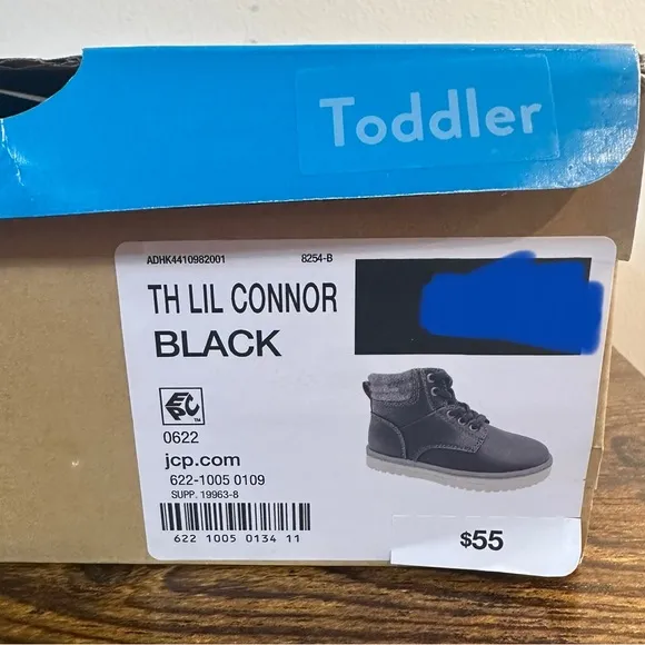 Thereabouts Toddler Boy Lil Connor Black Lace Up Boots NWT Various Sizes