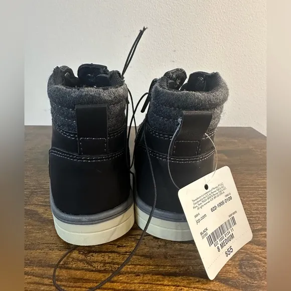 Thereabouts Toddler Boy Lil Connor Black Lace Up Boots NWT Various Sizes
