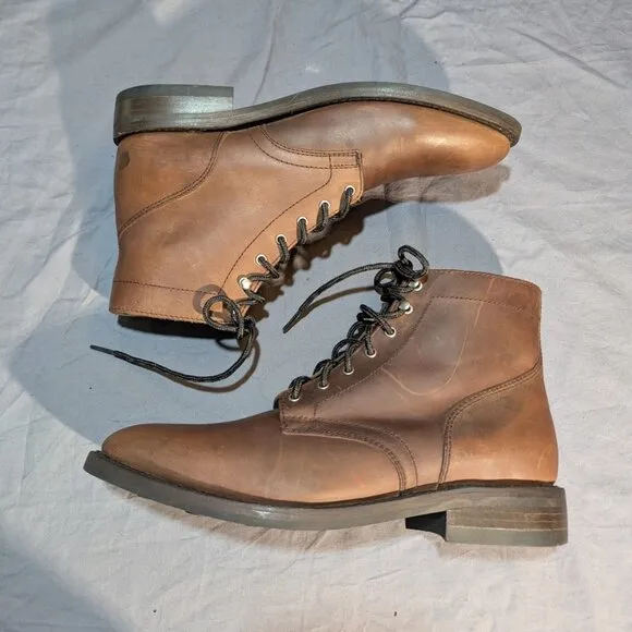 Thursday Boot Company Brown Leather Lace Up Boots Men Size 11